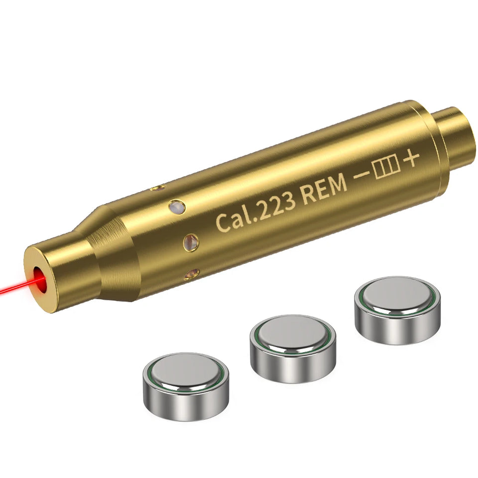 Cal.223REM with magnets Red Laser Calibration Tool - Hunting Accessories Training Shooting Calibrator. ﻿