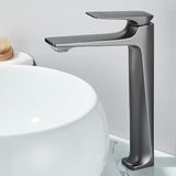 Brass Core Modern Bathroom Sink Faucet Single Handle Deck Mounted Wash Basin Water Tap Hot And Cold Water Mixer