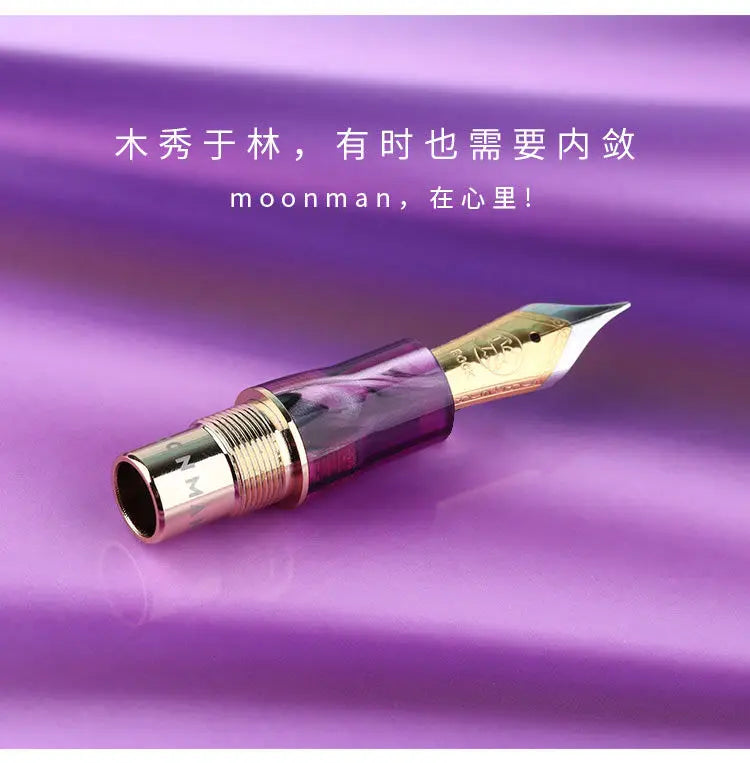 MoonMan M800 Fashion Elegant Acrylic Fountain Pen German BOCK Nib/MAJOHN Nib Luxury Business Office Writing Ink Pens Lady Gift