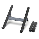 Metal Mini Foldable Laptop Stand Adjustable Angle Portable Notebook Holder for 10-17 Inch Laptops Ideal for Home Office Travel