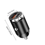 100W USB Car Charger Quick Charge Type C Car Phone Adapter For iPhone Samsung Xiaomi Huawei USB C Fast Charging Charger In Car