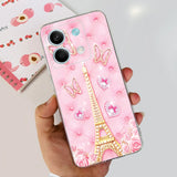 For Xiaomi Redmi Note 13 4G Case Cute Cat Butterfly Cover Soft Silicone Phone Case For Redmi Note 13 Pro Plus Note13 Full Bumper