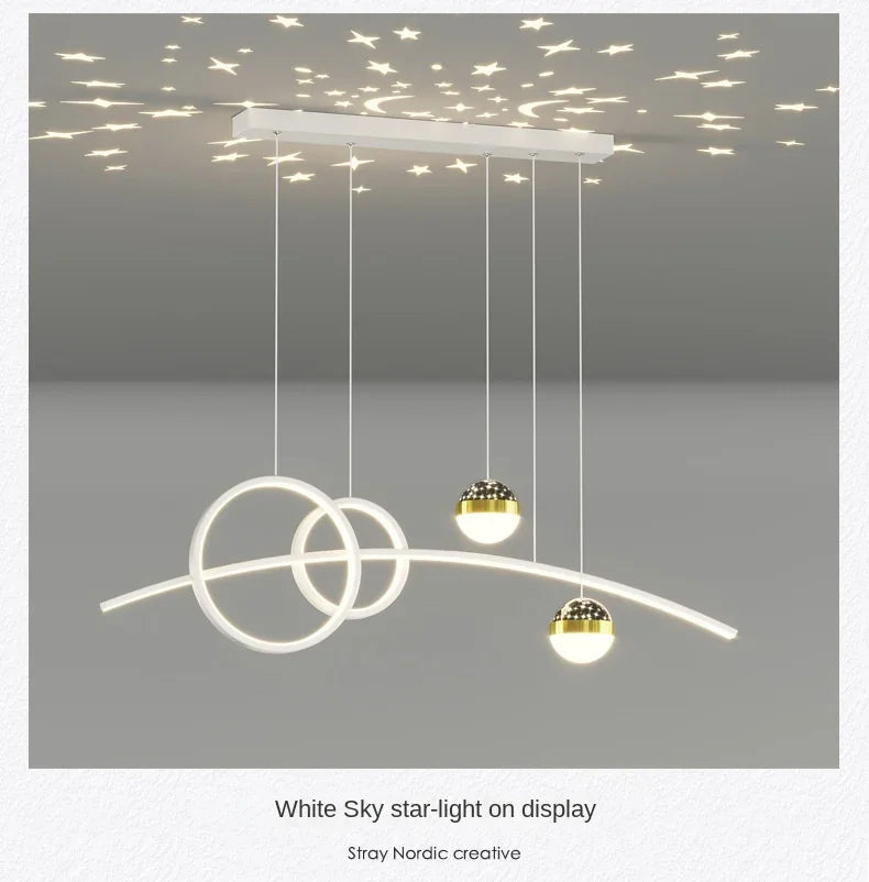 Restaurant Pendant Lights, Modern and Minimalist Bar Lighting Fixtures Long Table Lights Creative Restaurant