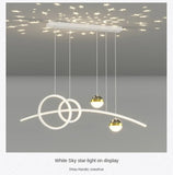 Restaurant Pendant Lights, Modern and Minimalist Bar Lighting Fixtures Long Table Lights Creative Restaurant