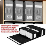 Foldable Closet Storage Bins Air And Dust Resistant Folding Bed Linen Organizer Window Clothes And Sheets Storage Box