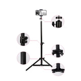 200/170/150/55cm Selfie Tripods Aluminum Light Stand For Phone Stand Mount Digital Camera Tripod With Clip Bluetooth Controller