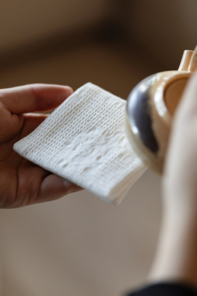 Thick Handmade Cotton Linen Tea Towel Double Sided Water Absorbent Tea Tablecloth Tea Set Mat Tea Tray Cup Coaster Pot Holder