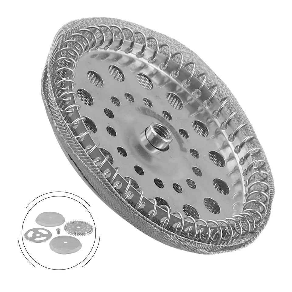 4pcs French-Press Filters Mesh Filter Spiral Plate Cross Plate Replacement 350/600/1000ml For Coffee Machine