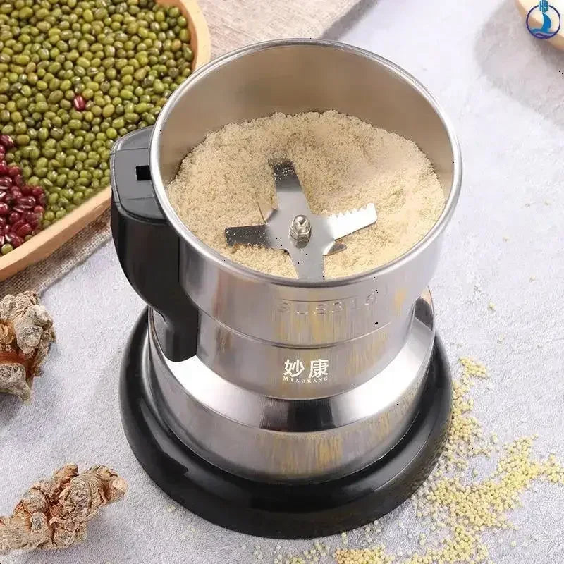 Stainless Electric Grinder 4Blades Fast Grinding Multifunction Smash Machine Household Coffee Beans Rice Mill Grinder 200W/400W