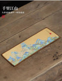 Double-sided tea towel, thickened tea cloth, absorbent towel, tea set, coffee table, tea tray, tea tablecloth, matcha table tea