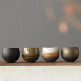 Mini Creative Coffee Cup 80ml Retro Durable Coarse Ceramic Tea Cup Mug