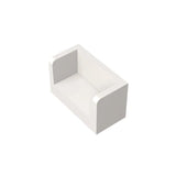 10Pcs 23969 Panel 1X2X1 Rounded Corner 2Sides Building Blocks MOC Accessories Compatible with Brick Children Toys