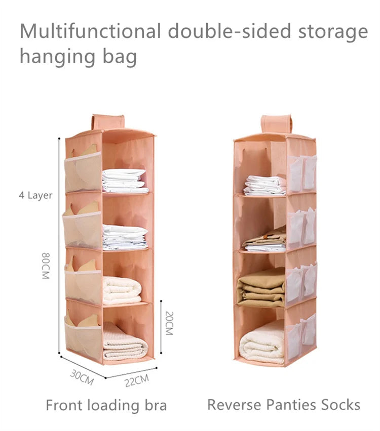 Hanging Storage Closet Clothes Organizer Wardrobe Jeans Sweater Pants T-shirt Home Bedroom Cabinet Organization Dressing Room