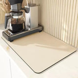 Coffee Mat Countertops Waterproof Mat Countertop Accessories Fit Under Maker Espresso Machine Pad Absorbent Hide Stain Rubber