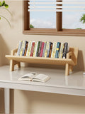 Wooden Desktop Bookshelf Portable Desktop Storage Rack Tilting Bookshelf Suitable for Study Room Decoration Office Desk