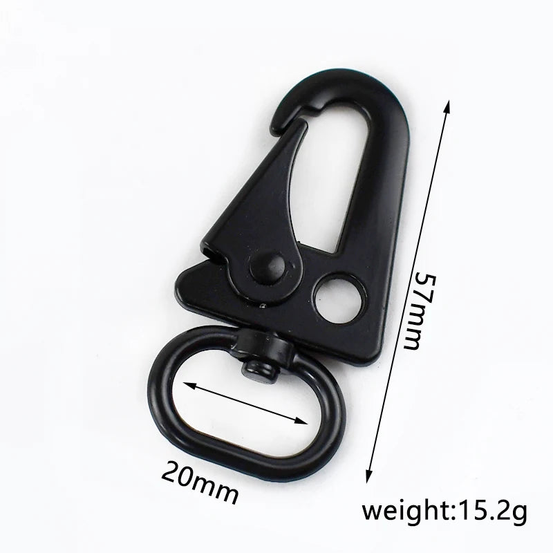 5/10Pcs 20/25/32/38mm Metal Buckle Bag Strap Lobster Clasp Backpack Webbing Dog Collar Trigger Snap Hook DIY Hardware Accessory