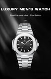 POEDAGAR Top Luxury Brand Man Watch Sports Waterproof Luminous Date Men Wristwatch Square Dial Quartz Men's Watches High Quality