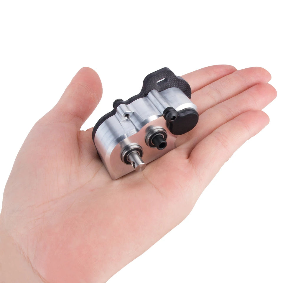 48Pitch Ultralight Portal Transmission Tiny Gearbox with Slipper Pad for 1/10 LCG Chassis Cheater Rigs Capra SCX10 III AR45 Axle