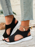 Summer Wedge Sandals for Women 2026 New Fashion Non Slip Beach Shoes Woman Lightweight Casual Platform Plus Size Sandals Women