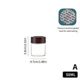 Mini Wood Lid Coffee Beans Storage Container Tube Kitchen Sealed Can Tea Spice Jars Single Dose Espresso Accessory Coffeware