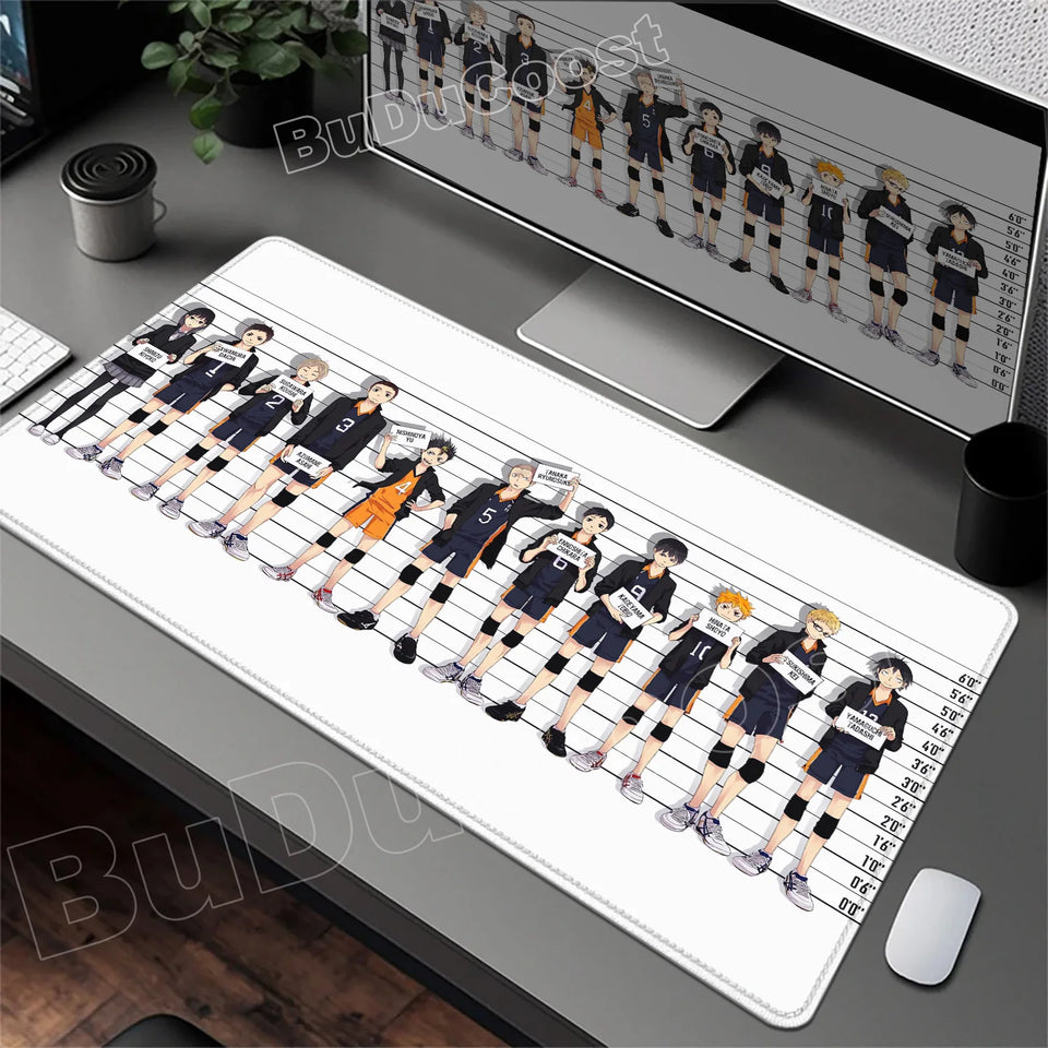 2026 New Arrival Cool Mouse Mat Anime Haikyuu Mause Pad Anime Gaming Large Cabinet Kawaii Mousepad Xxl Desk Cute Pc Carpet Mats