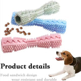 Puppy Teething Toy Dog Chew Stick Bite Resistant Leak Proof Food Dispenser Pet Teeth Cleaner Fun Chewer for Small Dogs