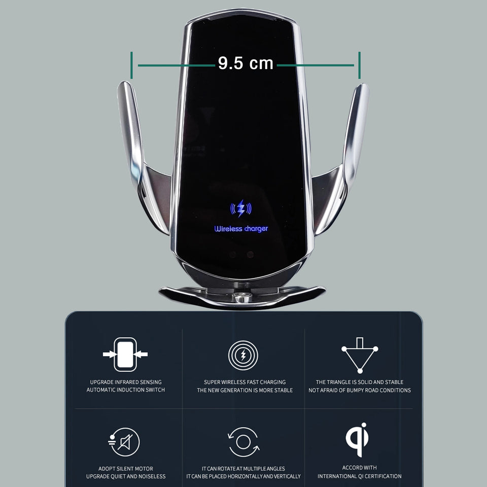 For Jaguar XE 2015 2016 2017-2021 Magnetic Car Phone Holder Magnet Mount Wireless Charging Phone Stand Customized Bracket Base