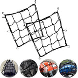 New Arrivals Elasticated Bungee Cargo Luggage Package Net with 6 Hooks for Rear Bicycle Bag Basket Bike Cycling Accessory