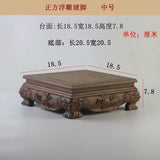 Premium Wooden Pedestal Display Shelf - Ideal for Bonsai Plants, Mini Flower Pots, Coffee/Tea Sets & Figurines | Standing Base