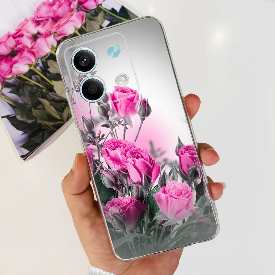 For Xiaomi Redmi Note 13 4G Case Cute Cat Butterfly Cover Soft Silicone Phone Case For Redmi Note 13 Pro Plus Note13 Full Bumper