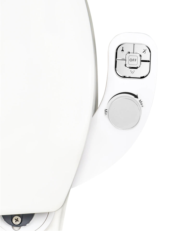 SAMODRA Button Bidet - Non-ElectricSelf  Cleaning Dual Nozzle (Frontal and Rear Wash) Fresh Water Bidet Toilet Seat Attachment