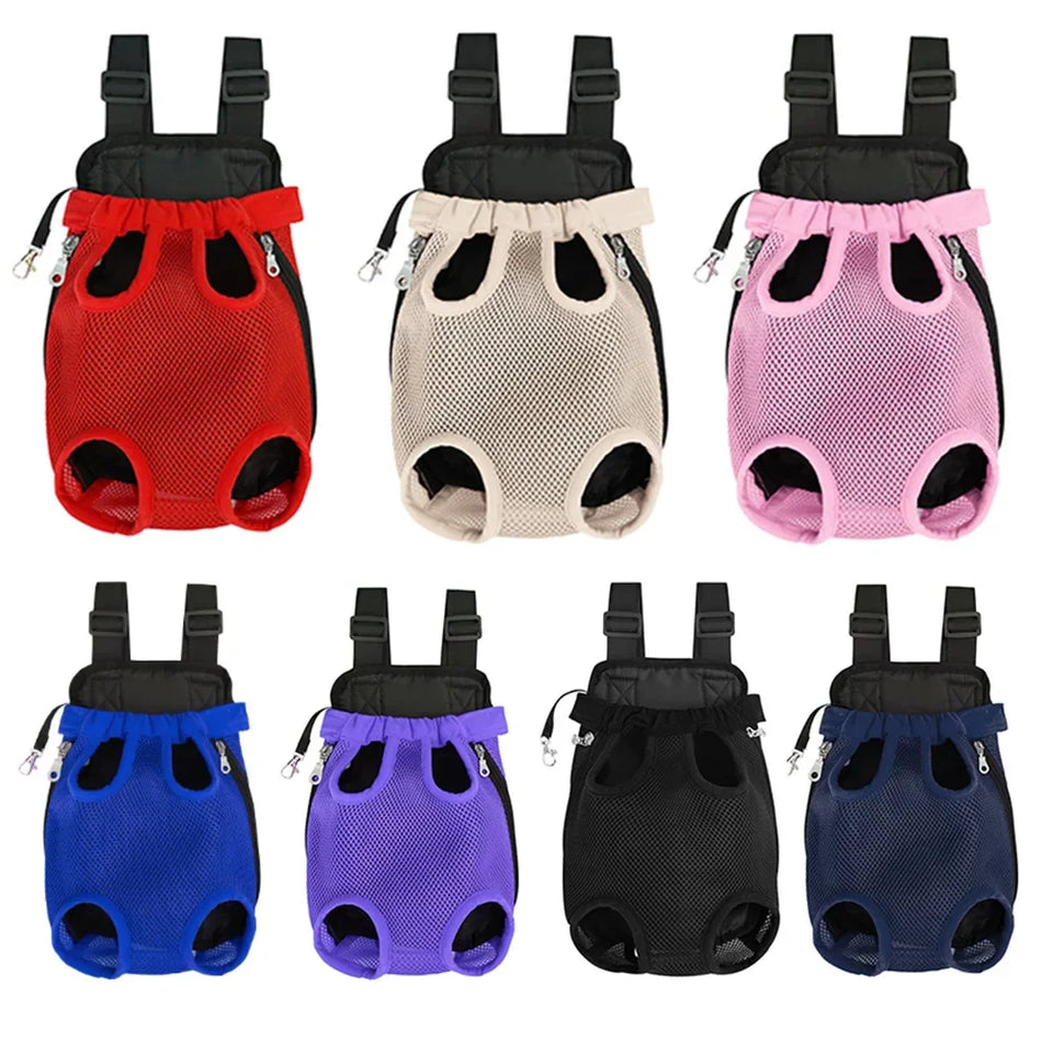 Pet Backpack Portable Portable Cat Double Shoulder bag Outdoor Travel Dog Carrier Bag Pet Dog Front Bag Mesh Backpack