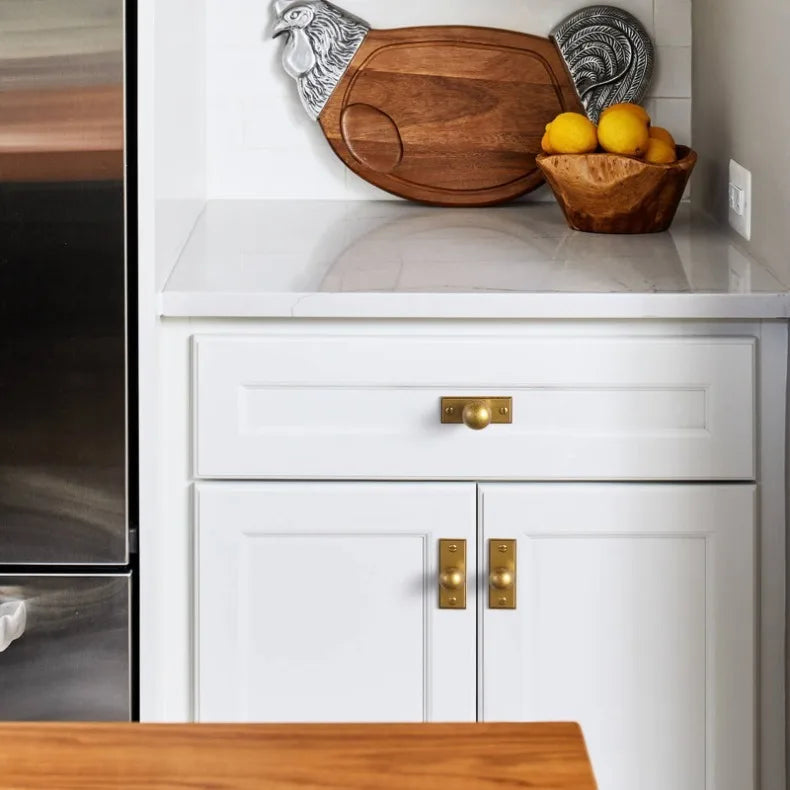 Antique Brass Cabinet Knobs Drawer Handles Zinc Alloy Pulls Mid-Century Modern Hardware for Kitchen and Bathroom Cupboard