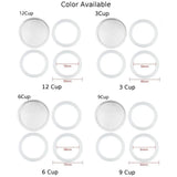 1 Set, 3pcs Silicone Gaskets and 1pc Aluminum Filter Moka Pot Coffee Bottle Replacement Compatible with 3/6/9/12 Cup Moka Expres