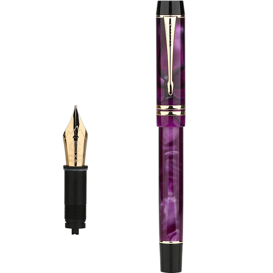 Majohn M600S Celluloid Fountain Pen F Nib with Converter Quality Fashion Office Business Writing Gift Pen Stationery Supplyn
