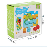 Children's Early Learning Puzzle Interactive Toys, Mushroom Nail Game, Intelligence Puzzle, Color Recognition