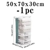 No Need Pump Vacuum Large Plastic Storage Bags Storing Clothes Blankets Reusable Compression Empty Bag Travel Accessories