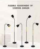 Floor Lamp Simple Floor Lamp Floor Light Wrought Iron LED Standing Lamp Adjustable Lamp Head Standing Reading Light for Living R