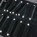 Women Luxury Jewelry Roll Storage Bag Lady Rings Earrings Necklace Organizer Portable Cloth Bags