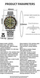 ADDIESDIVE Fashion GMT Watch for Men Super Luminous AD2050 Wristwatches Luxury Luminous 20Bar Diving Stainless Steel Man Watches