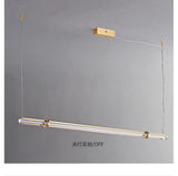 Italian minimalist designer bar restaurant chandelier Nordic minimalist modern all copper restaurant bar lighting
