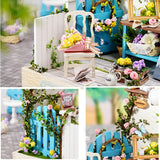 Coffee Shop Wooden Mini Doll House DIY Small House Kit Making And Assembling Room Models Toys For Kid Birthday Gifts Dollhouse