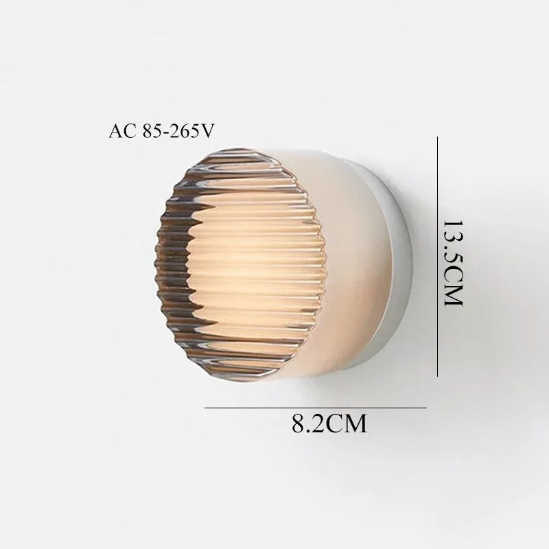 Nordic LED Wall Lamp Ceiling Light Acrylic Amber Jelly Grey Fixture Corridor Aisle Wall Sconces Commercial Decoration Lighting