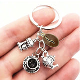 10/20pcs Coffee Charms Alloy Coffee Cup, Coffee Bean Design Pendants for DIY Bracelet Necklace Jewelry Making Accessories