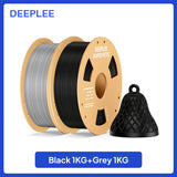 DEEPLEE Rapid PETG Filament 1.75mm 1KG 3d printing materials PETG Black Filament 1kg Fits for Most FDM 3D Printers DEEPLEE
