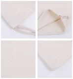Cotton Drawstring Storage Bag White Canvas Bags for Candy Gift Package Pouch Reusable Home Sundries Organize Dustproof Sacks