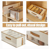 Organizer Box for Storage in The Closet Underwear Drawers Storage Bedroom Cabinet Socks Bra Storage Pants Organizer