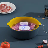 Portable Fruit Vegetable Washers Ultrasonic Cleaning Machine Washing IPX7 Waterproof Multifunctional Machine Cleaner For Kitchen
