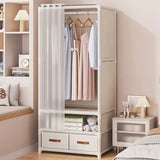 Durable Dustproof Collapsible Closet Large Capacity Wardrobe Easy Assembly Storage Organizer for Bedroom Dorm Daily Arrangement