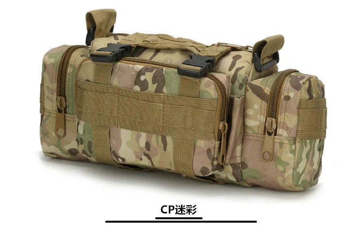 Outdoor Hiking Waist Bag 600D Waterproof Oxford Climbing Shoulder Bags Fishing Camping Hiking Pouch Chest Bag